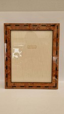 Vintage Photo Picture Frame Inlaid Wood Marquetry Burl Wood Elegant Jonelle