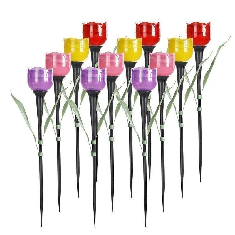 10 Flower Garden Led Solar Lights Outdoor Garden Standing Decorative Lights