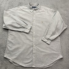 Polo Ralph Lauren Oxford Cloth Shirt Mens XL 17 1/2 34/35 Yarmouth Flesh Pony