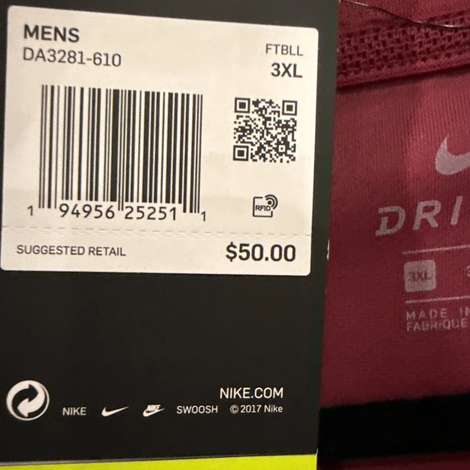 Camisa polo atlética Florida StateNike Dri-FIT para hombre talla 3XL granate Foto 3 de 4