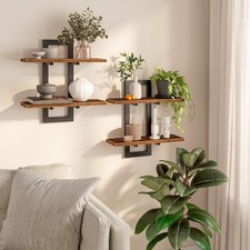 Floating Shelves, 15 Inch Wall Shelf Set of 2, Wall Mounted Storage Shelves 2...