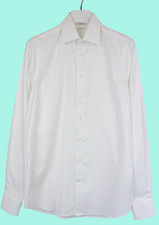 SUITSUPPLY Traveller Slim Fit Formal Shirt Men's 39L/15 1/2L White Long Sleeve