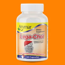 Arymar LegaChol Herbal Supplement – Milk Thistle & B Vitamins – 60 Caps