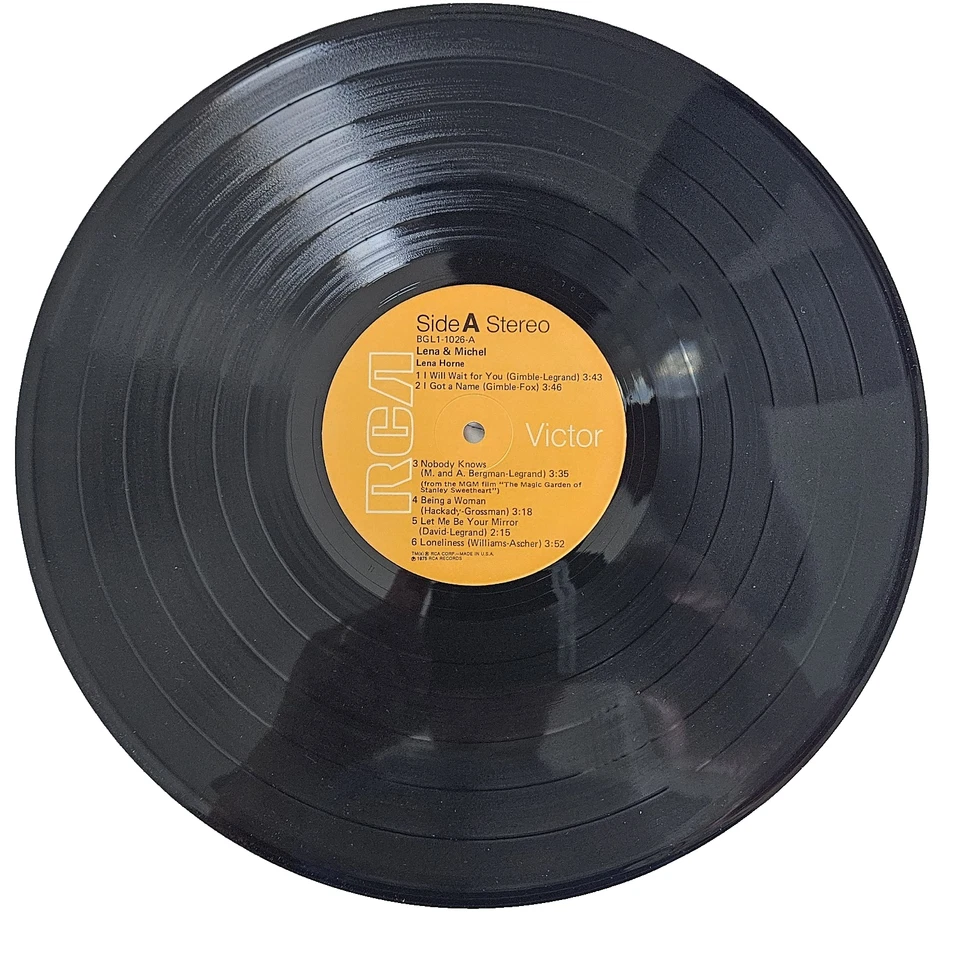 Lena Horne & Michel Legrand Lena & Michel 1975 RCA Victor BGL1-1026 Vinyl LP NM - Image 4 of 4