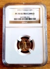 1992 P 5$ AMERICAN GOLD EAGLE PF70 ULTRA CAMEO