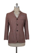 9000 Kiton Red Cashmere Check Sportcoat - 38/48 - KT627241
