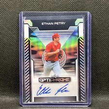 Ethan Petry 2025 Leaf Optichrome Baseball Auto 5/10 Nationals