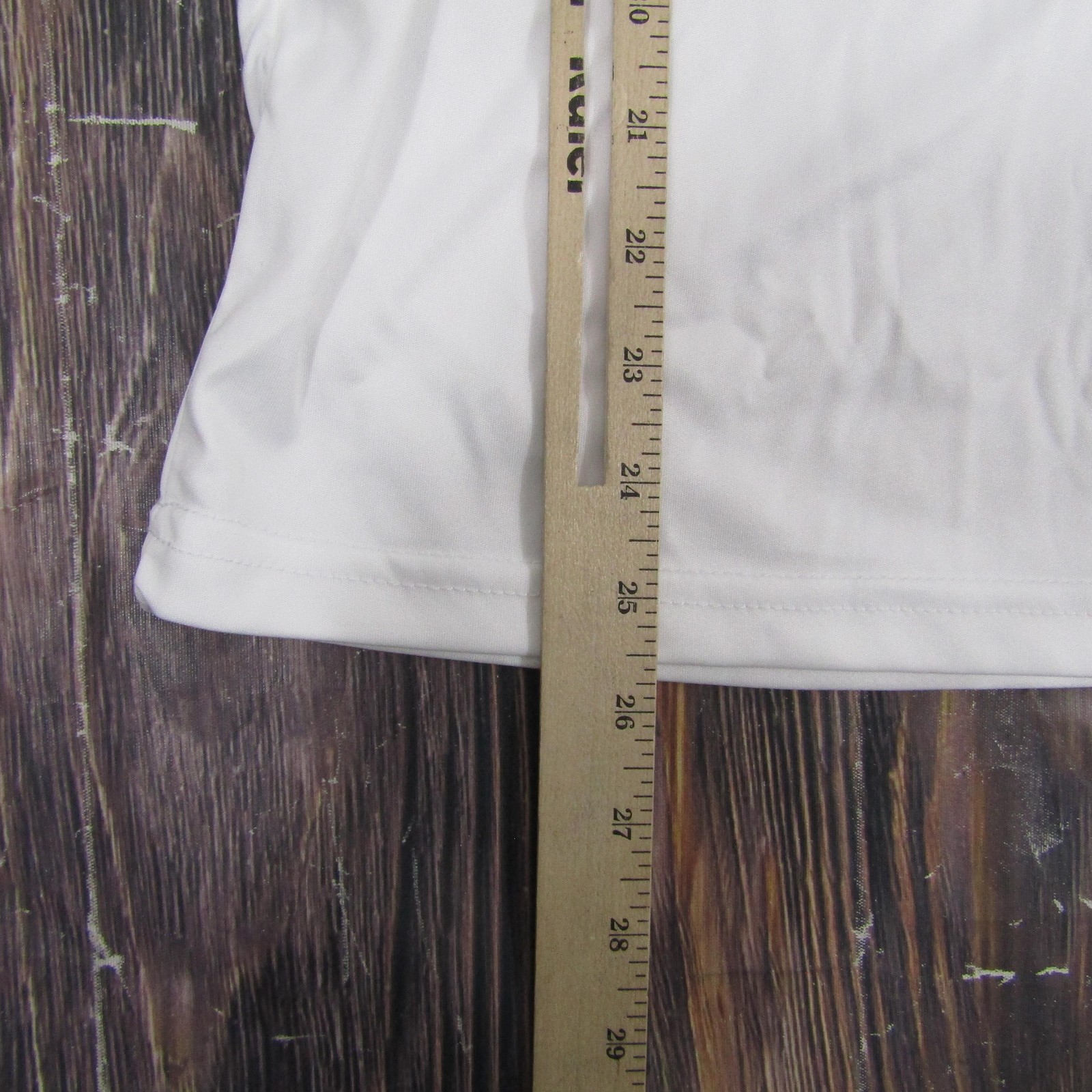 Collars & Co Polo Shirt Mens Small White Dress Collar Short Sleeve Performance