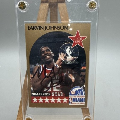 1990-91 NBA Hoops - All-Star Game EARVIN  Magic Johnson Signed