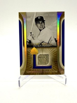 PEE WEE REESE 2004 Upper Deck SP Legendary Cuts GOLD FOIL GAME WORN PATCH