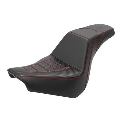 Two-Up Seat Red Stitching Softail Standard FXST Street Bob 18-Later