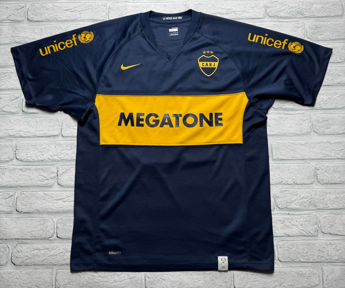 BOCA JUNIORS 2007 2008 HOME ARGENTINA NIKE FOOTBALL SOCCER JERSEY