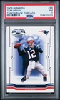2005 DONRUSS THROWBACK THREADS #88 TOM BRADY PSA 7