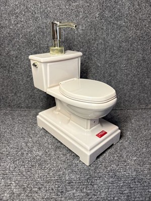 Vintage Novelty Toilet Soap Dispenser Press Button & Motion Sensor - Works Fully