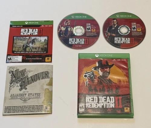 Red Dead Redemption 2 (Xbox, 2018) CIB MAP 2 DISC