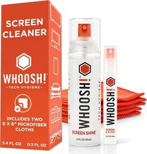 WHOOSH Screen Shine Duo - Screen Cleaner Spray for iPad, Monitor, Laptop, MacBo