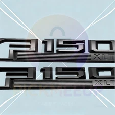 2PCS 3D Raised Fender Side Letter Badge For F-150 XLT 2015-2020 Emblem Nameplate
