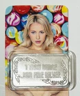 Sexy! "Gumball Fantasy" 1 Oz .999 Silver Colorized Art Bar With COA
