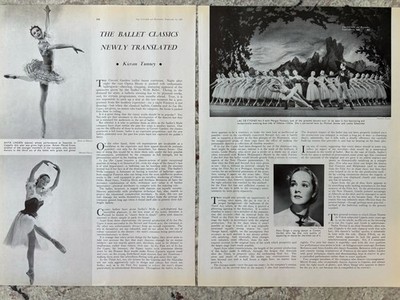 Ballet Classics Newly Translated 2pg Kieran Tunney Anya Linden Meriel Evans 1956