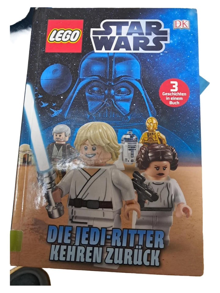 LEGO Star Wars Stickerbuch 3 Geschichten Jedi Ritter Luke Leia