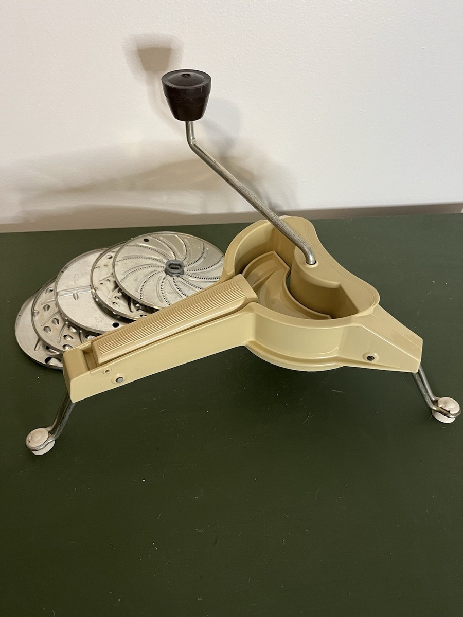Vintage Moulinex 445 Mouli-Julienne Rotary Slicer Shredder Cheese