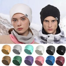 Winter Beanie Hat for Men Women Warm Thermal Fleece Lined Knit Fashion Skull Cap