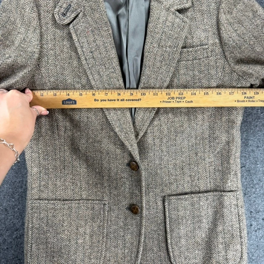 Blazer de Colección Knockabouts Pendleton Espiga Parche en el Codo Tweed Lana Chaqueta 12 Foto 3 de 4