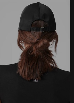 ALO YOGA ORIGINAL Satin Off Duty Cap Black | eBay