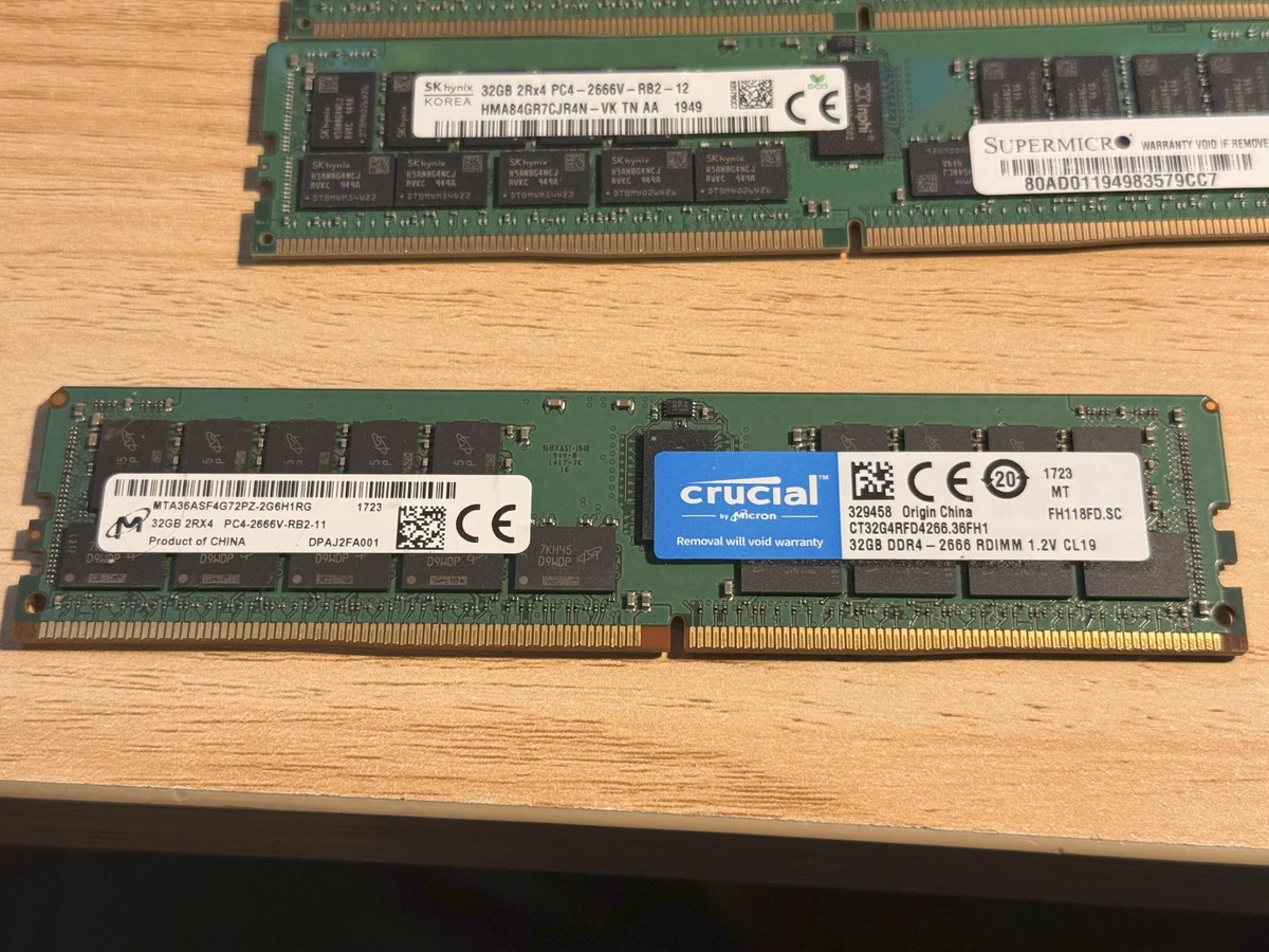 PC4-21300 (DDR4-2666) Bus Speed Computer RAM 32 GB Total Capacity