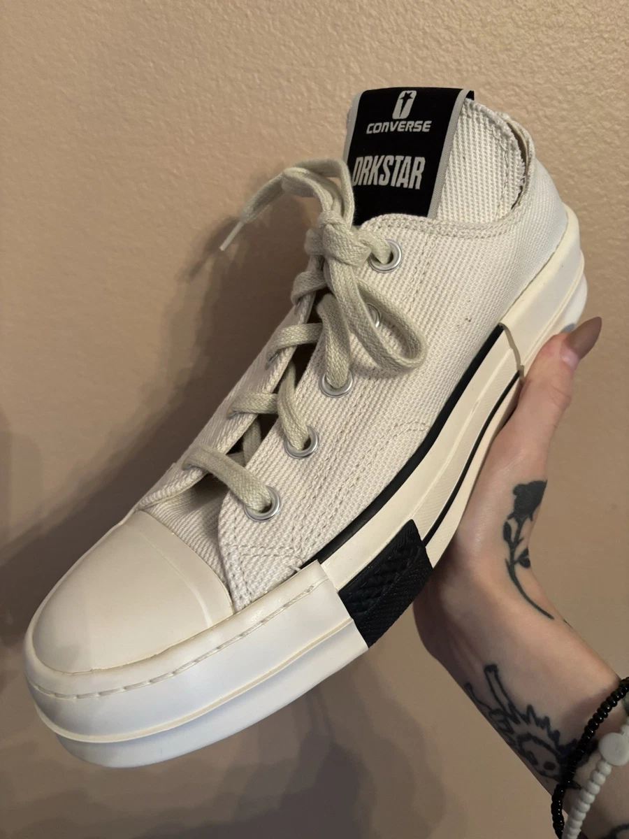 Converse Rick Owens x DRKSHDW DRKSTAR Chuck 70 Low Black for Sale