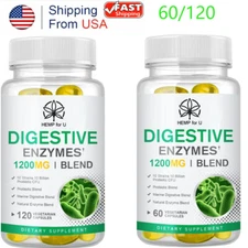 Probiotic Digestive Capsules Multi Enzymes 1200mg for Digestive Health 60/120