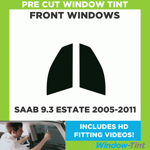 Pre Cut Car Window Tint for SAAB 9.3 Estate 2005-11 Front Windows Tinting Film - Picture 1 of 5