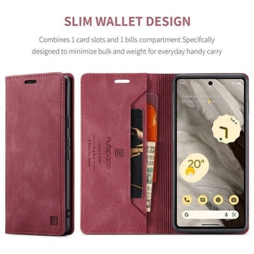 For Google Pixel 9 Pro XL 9 8 7 Pro 8A 7A Case Wallet Leather Cards RFID Cover - Picture 32 of 61