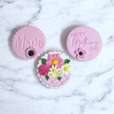 Mother's Day fondant cupcake decoration edible cake toppers Mum Cake Ideas