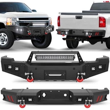 For 2011-2014 Chevy Silverado 2500HD/ 3500 HD Front / Rear Bumper W/ Winch Plate