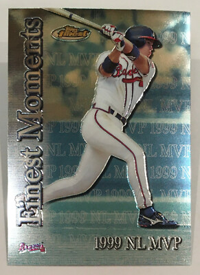 2000 Finest Moments Chrome - Chipper Jones - #1 - Atlanta Braves - NrMt-Mt