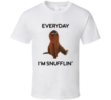 Everyday I'm Snufflin' Tee Funny Snuffleupagus Sesame Street T Shirt 