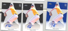 2020 Leaf Perfect Game AutoThree card lot Travis Smith
