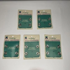 Lot of 5 Vintage Majesty Snap Fasteners City Products Corp 1970s new old stock
