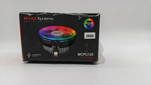 Mars Gaming Gaming MCPU120, RGB CPU-Kühler TDP 120W, Silent PWM 12cm, Low Profil