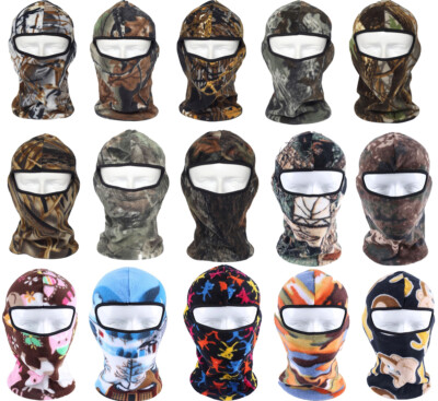 Balaclava Thermal Camo Fleece Hat Ski Warm Full Face Mask Windproof Cap Hood US