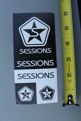 Sessions Stars Surfboards Snow Surf Skate OG V52C Vintage Surfing STICKER Sheet