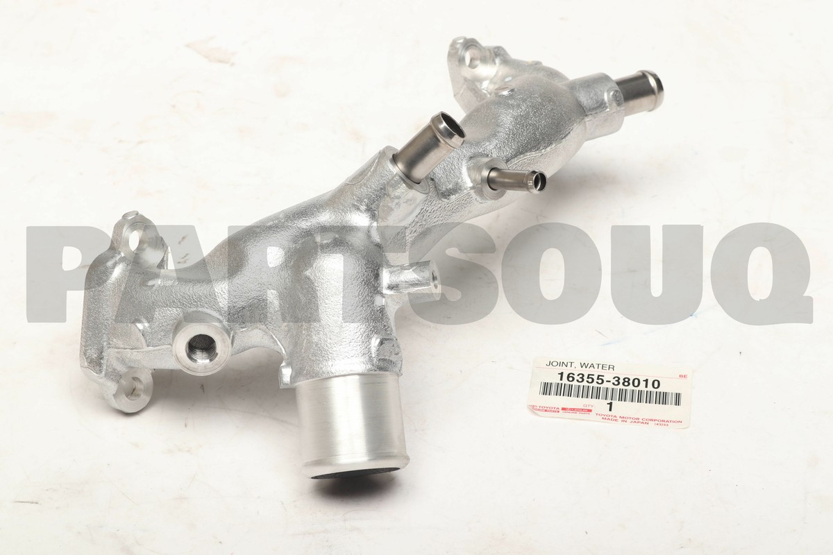 1635538010 Genuine Toyota JOINT, WATER BY-PASS, FRONT 16355
