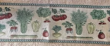 Garden Vegetables tapestry table runner 12" x 70" 
