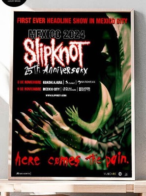 Slipknot 25th Anniversary Mexico 2024 Tour Date Fan Gifts Home ...