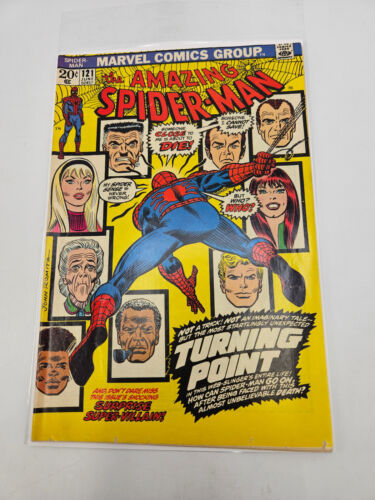 ๐ Amazing Spider-Man #121 - Death of Gwen Stacy Marvel Comics 1973 Fine F