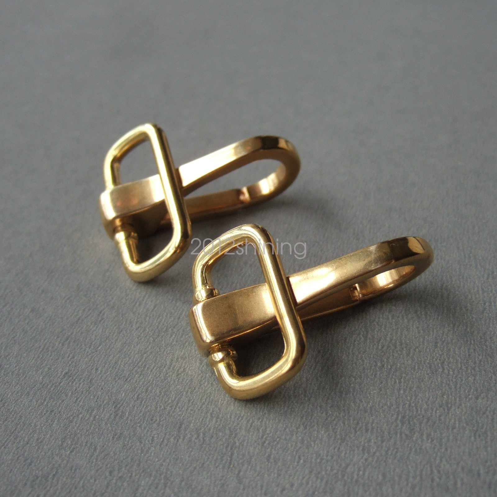 Solid Brass Strap Snap Swivel Square Eye 3/4" and 1" eBay