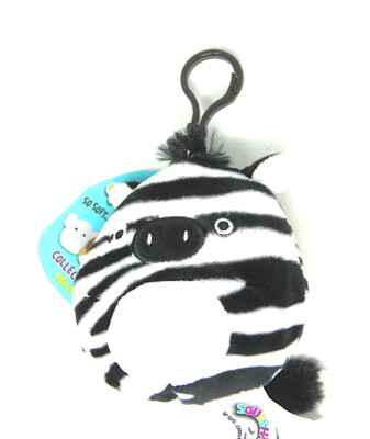 Squishmallow Kellytoy 3.5 Inch Clip-On Jungle Series #2 -- Freddie The zebra | eBay