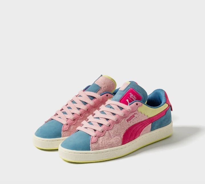 PUMA X Squid Game suede og 39942801 men's shoes blue pink