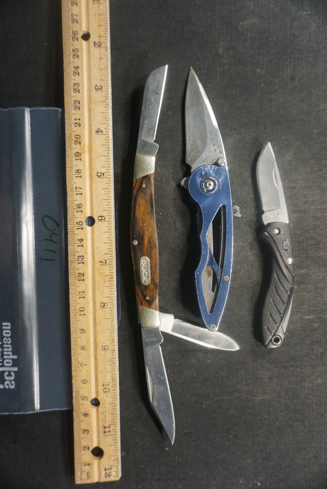 0411 Three Buck pocket knives eBay